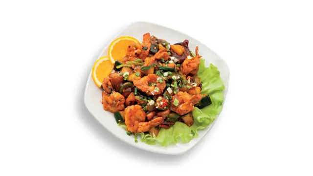 Kung Pao tiigerkrevetid India pähklitega