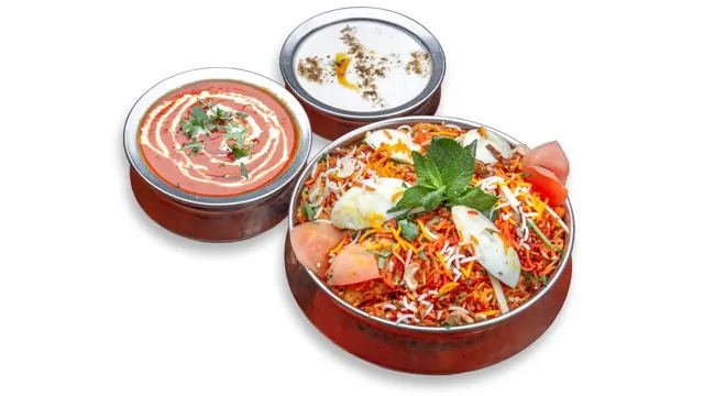Suur perebiryani munaga (kanalihaga, 4 inimesele)